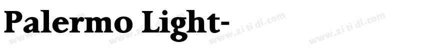 Palermo Light字体转换